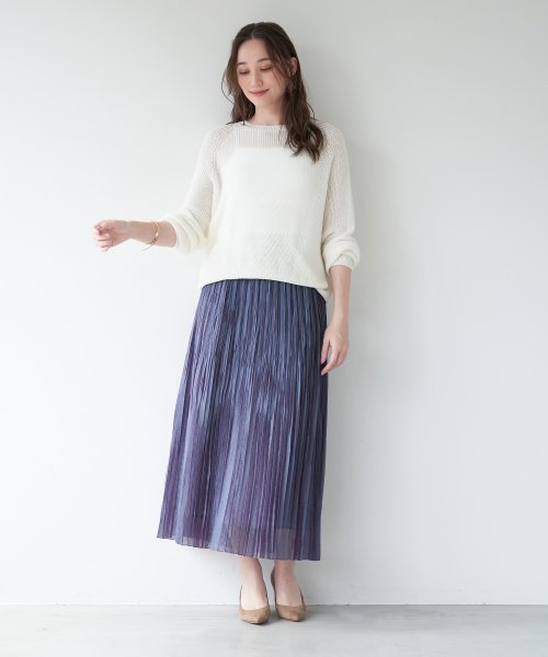 MICA&DEAL(マイカアンドディール)/random pleats skirt/img21