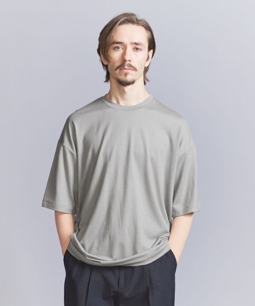 BEAUTY&YOUTH UNITED ARROWS(ビューティーアンドユース　ユナイテッドアローズ)/ウォッシャブル ウール ショートスリーブ Tシャツ ‐ MADE IN JAPAN ‐/img01
