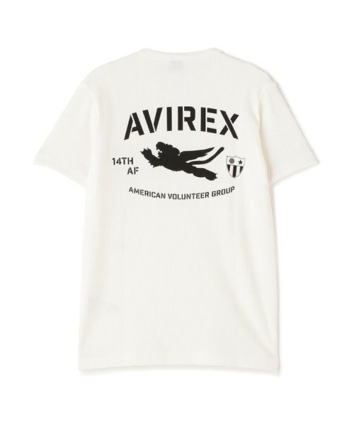 AVIREX(AVIREX)/《WEB&DEPOT限定》MINI WAFFLE CREWNECK T－SHIRT / ミニワッフル クルーネック Tシャツ / AVIRE/img11