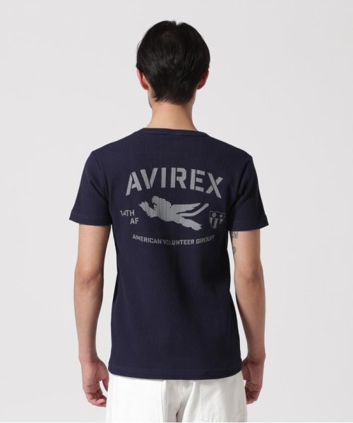 AVIREX(AVIREX)/《WEB&DEPOT限定》MINI WAFFLE CREWNECK T－SHIRT / ミニワッフル クルーネック Tシャツ / AVIRE/img17
