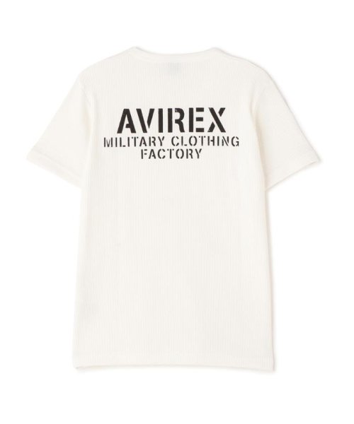 AVIREX(AVIREX)/《WEB&DEPOT限定》MINI WAFFLE V NECK T－SHIRT / ミニワッフル Vネック Tシャツ / AVIREX/img17