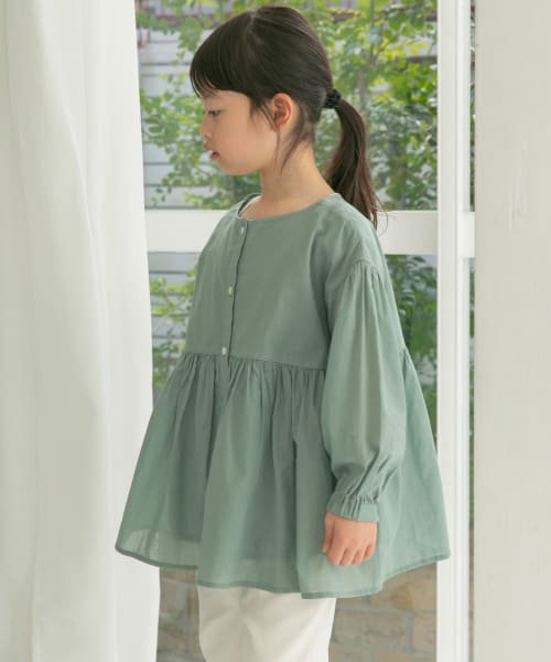 URBAN RESEARCH DOORS（Kids）(アーバンリサーチドアーズ（キッズ）)/『親子リンク』コットンボイル2WAYブラウス(KIDS)/img14