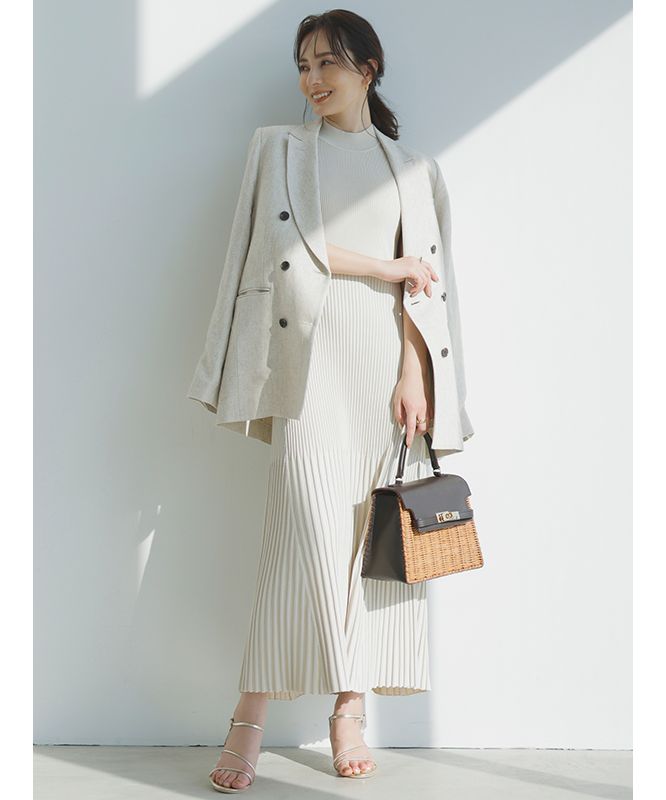 完売品/美品】anuans/アニュアンス/セミマーメイドニットワンピースS