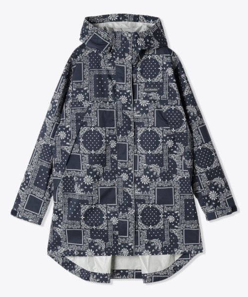 ウィメンズジプシーバーズロングジャケット 75レイヤー 75層 コロンビア独自の防水透湿機能 オムニテック 背中はマチ付きで