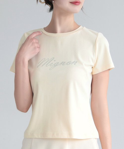 JULIA BOUTIQUE(ジュリアブティック)/MignonビジューロゴTシャツ[即納]24010/img25