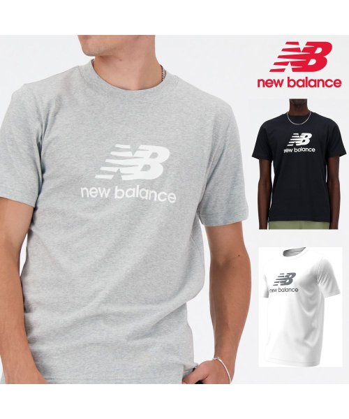 new balance(ニューバランス)/ニューバランス new balance メンズ MT41502 スタックドロゴ ショートスリーブTシャツ Stacked logo/img01