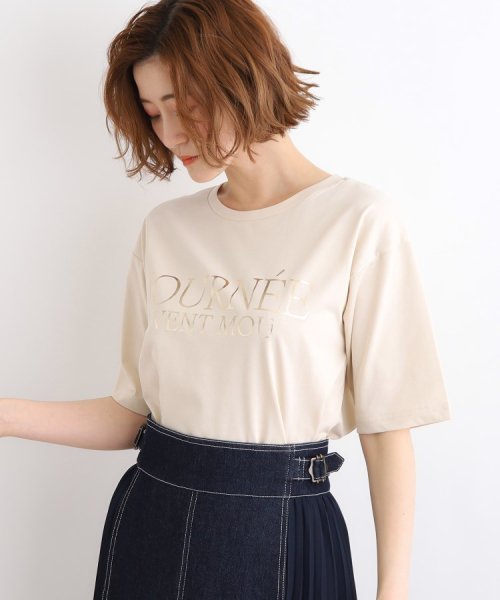 grove(グローブ)/雑誌掲載商品【洗える／UVカット／接触冷感】5分袖ロゴTシャツ/img17