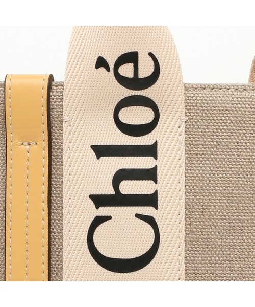 Chloe(クロエ)/クロエ トートバッグ ショルダーバッグ ウッディ スモール 2WAY ミニバッグ ベージュ イエロー レディース CHLOE CHC22AS397I26 746/img08