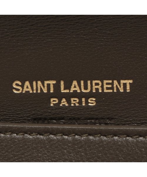 SAINT LAURENT(サンローランパリ)/サンローランパリ 三つ折り財布 カサンドラ カーキ レディース SAINT LAURENT PARIS 692061 AAA44 3212/img08