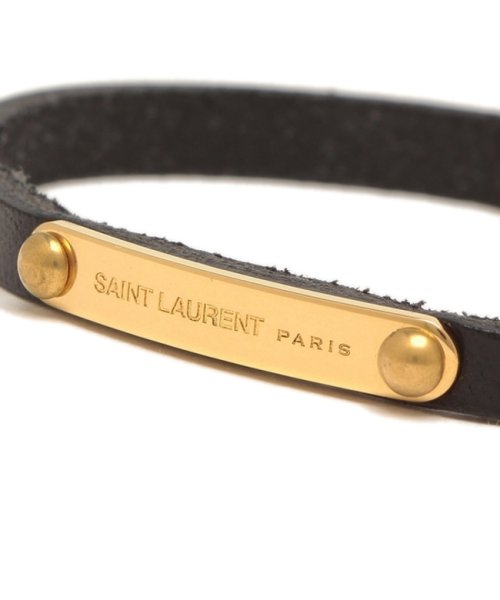 SAINT LAURENT(サンローランパリ)/サンローランパリ ブレスレット バングル ブラック メンズ SAINT LAURENT PARIS 708850 0IH1J 1000/img02