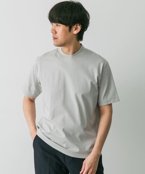 URBAN RESEARCH DOORS(アーバンリサーチドアーズ)/『抗菌』『防臭』LIFE STYLE TAILOR　シルケットポンチストレッチTシャツ/img01