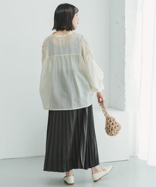 ITEMS URBANRESEARCH(アイテムズ アーバンリサーチ（レディース）)/サテンプリーツスカート/img06