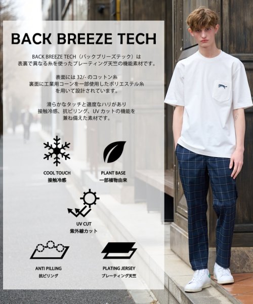 DRESSTERIOR(ドレステリア)/【接触冷感/UVカット機能】BACK BREEZE TECH タイガー刺繍ポケットTシャツ/img01