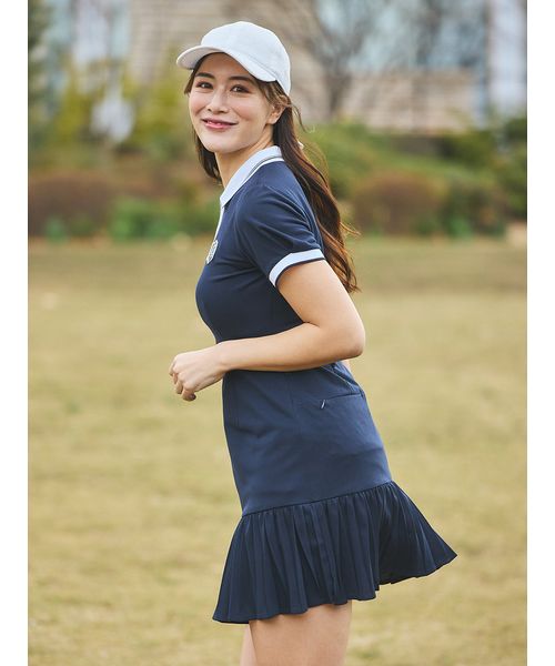 CELFORD GOLF】マーメイドプリーツポロワンピース(505985400)｜阪急
