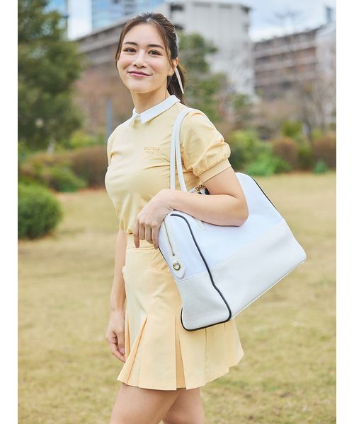 【CELFORD GOLF】衿付きラインストーントップス CELFORD GOLF】衿付きラインストーントップス(ウェア)｜ゴルフ