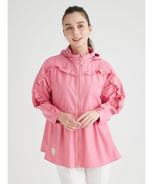 【CELFORD　GOLF】ペプラムブルゾン　レインコート CELFORD GOLF】ペプラムブルゾン レインコート - メルカリ