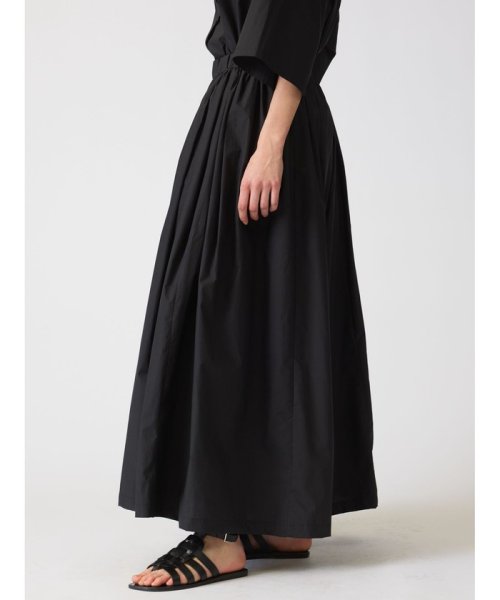 mizuiro ind フロントタックワイドギャザーパンツ 