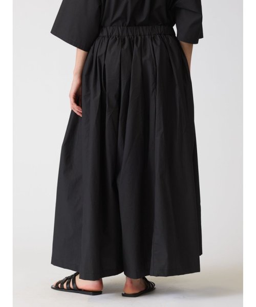 mizuiro ind フロントタックワイドギャザーパンツ 