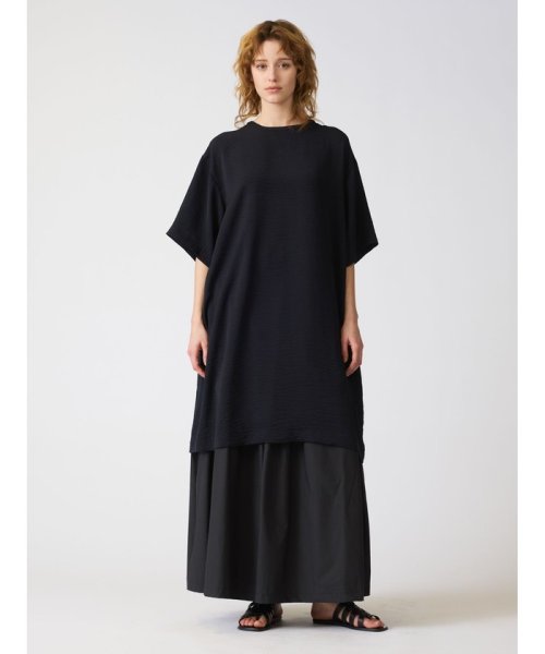 mizuiro ind フロントタックワイドギャザーパンツ 