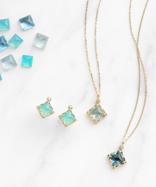 TOCCA(TOCCA)/【WEB限定＆数量限定】BLUE STAR K10 NECKLACE  K10 天然石ピラミッドカット ネックレス/img07