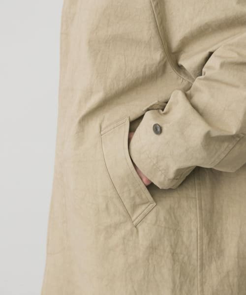 ステンカラーラグランビッグコート 