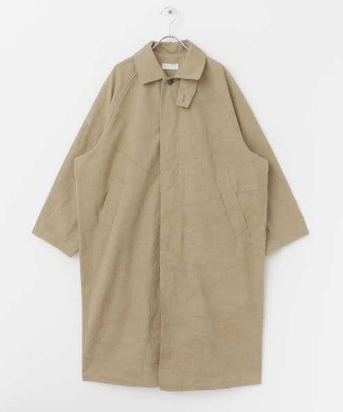 ステンカラーラグランビッグコート 