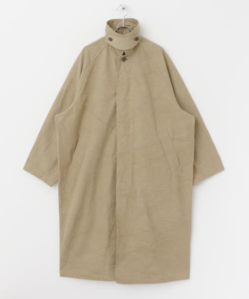 ステンカラーラグランビッグコート 