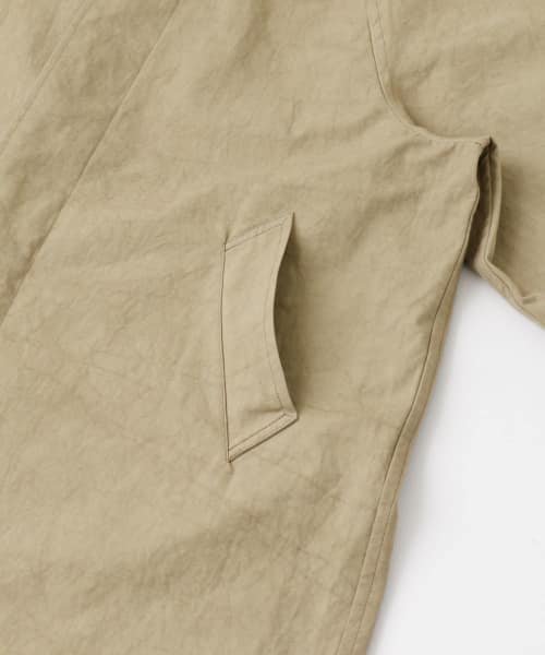 ステンカラーラグランビッグコート 