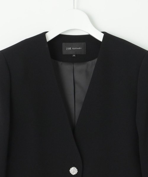 【APPLAUDIR】クリアジョーゼット 3WAYコンパクトジャケット 商品説明2023 Autumn & WinterAPPLAUDIR（アプロディール）APPLAUDIR（ア G1829821618(14157円)