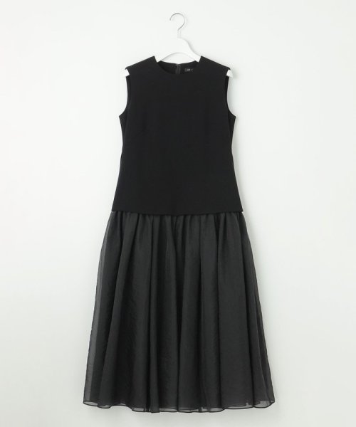 【APPLAUDIR】クリアジョーゼットコンビ ドレス APPLAUDIR 品番 アプロディール クリアジョーゼット OPAPSA0727