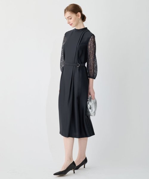 【APPLAUDIR】ノーブルサテン レースコンビドレス APPLAUDIR アプロディール ノーブルサテン 品番