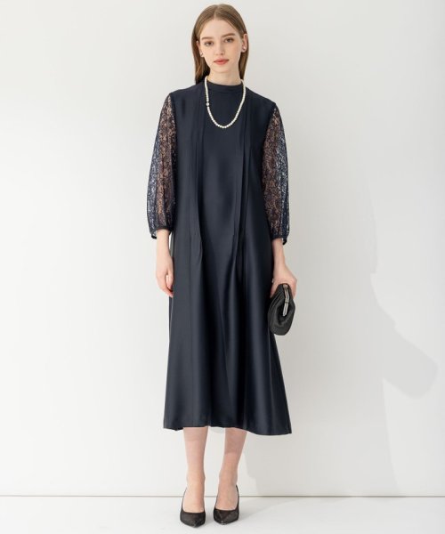 【APPLAUDIR】ノーブルサテン レースコンビドレス APPLAUDIR アプロディール ノーブルサテン 品番