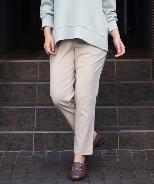 【大きいサイズ】さらさらストレッチストレートパンツ 人気・おすすめ｜使いやすい・旅行におすすめ 品質保証 全国発送 在庫限り