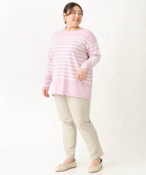 【大きいサイズ】さらさらストレッチストレートパンツ 人気・おすすめ｜使いやすい・旅行におすすめ 品質保証 全国発送 在庫限り