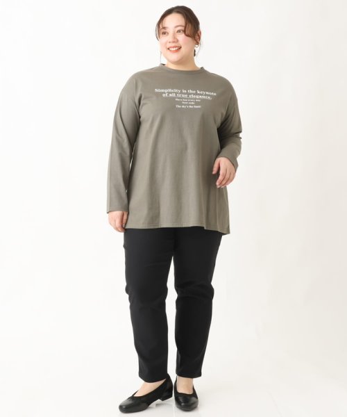 【大きいサイズ】さらさらストレッチストレートパンツ 人気・おすすめ｜使いやすい・旅行におすすめ 品質保証 全国発送 在庫限り