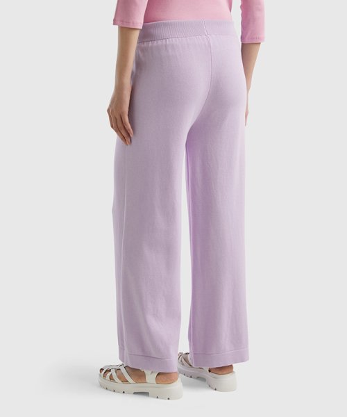 BENETTON (women)(ベネトン（レディース）)/【セットアップ対応商品】コットン100％ニット無地ワイドパンツ/img11