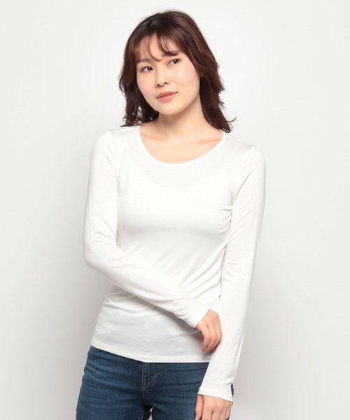 BENETTON (women)(ベネトン（レディース）)/ビスコースUネック長袖Tシャツ・カットソー/img04