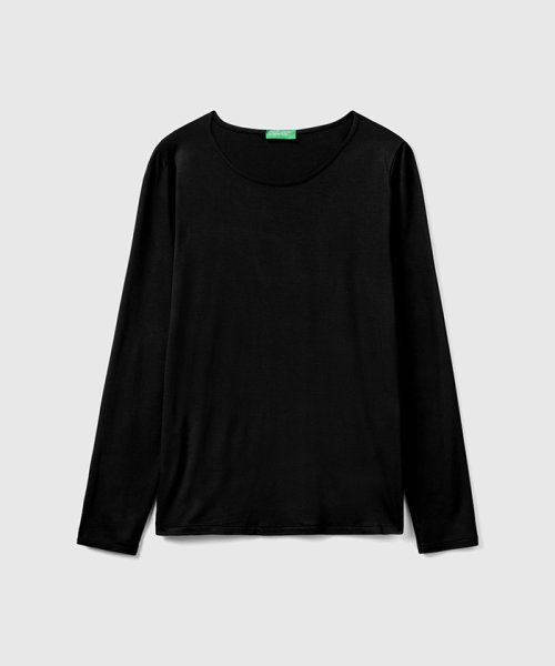 BENETTON (women)(ベネトン（レディース）)/ビスコースUネック長袖Tシャツ・カットソー/img10