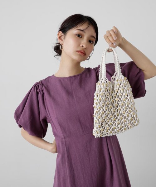 N Natural Beauty Basic(エヌナチュラルビューティベーシック)/マクラメ編みショルダーバッグ《WEB限定カラー：ミント》/img02