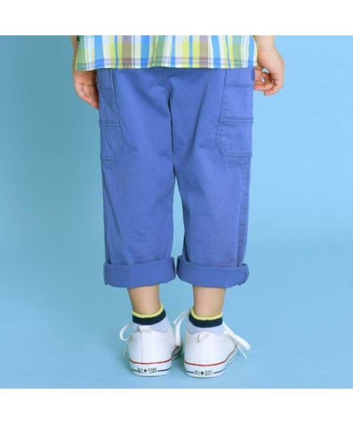 KPBOY(ケーピーボーイ)ストレッチツイルのカーゴ風7分丈パンツ(110～130) 人気・おすすめ｜使いやすい・旅行におすすめ 品質保証 全国発送 日本国内発送・最短翌日お届け