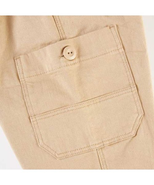 KPBOY(ケーピーボーイ)ストレッチツイルのカーゴ風7分丈パンツ(110～130) 人気・おすすめ｜使いやすい・旅行におすすめ 品質保証 全国発送 日本国内発送・最短翌日お届け