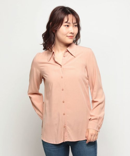 BENETTON (women)(ベネトン（レディース）)/ビスコース100%レギュラーフィット長袖シャツ・ブラウス/img41