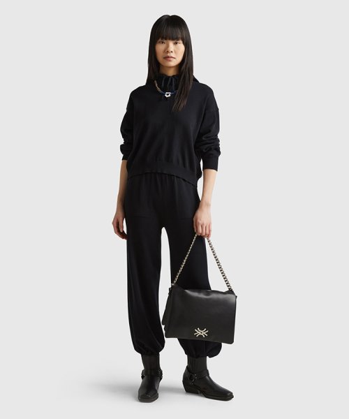 BENETTON (women)(ベネトン（レディース）)/【セットアップ対応商品】コットン100％無地ニットパーカー/img02