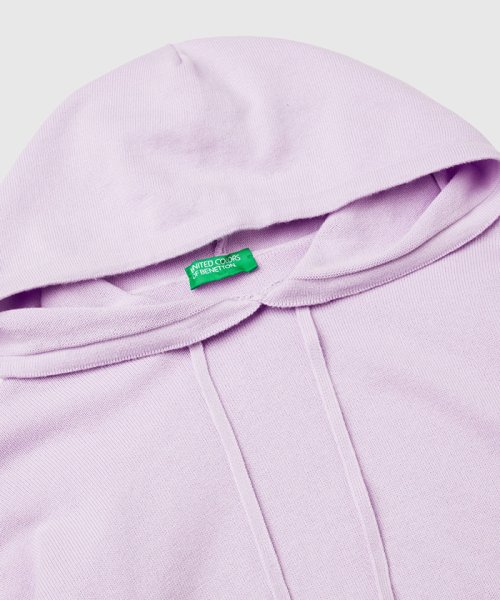 BENETTON (women)(ベネトン（レディース）)/【セットアップ対応商品】コットン100％無地ニットパーカー/img16