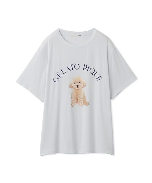 gelato pique(gelato pique)/DOG柄ワンポイントTシャツ/img30