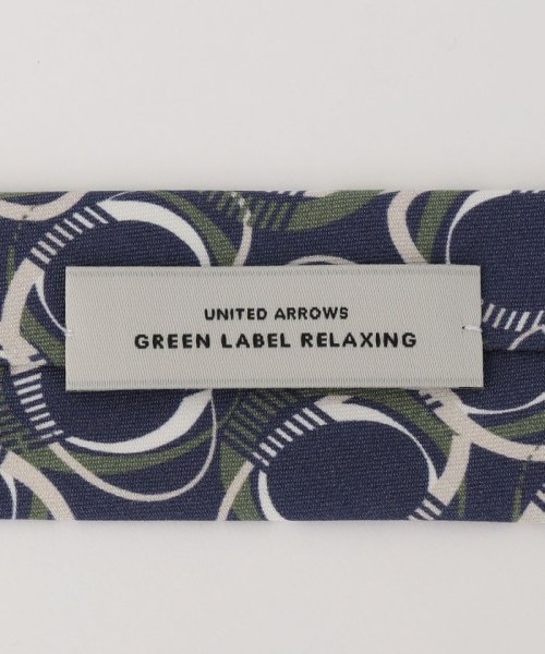 green label relaxing(グリーンレーベルリラクシング)/GLR 8.0cm ジオメトリック ITALY ネクタイ/img06