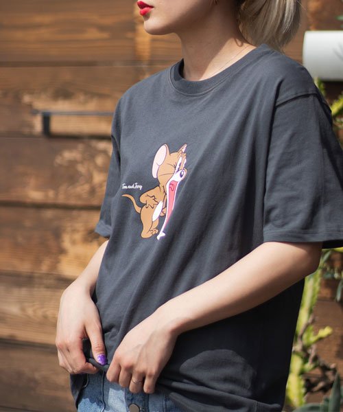 MARUKAWA(マルカワ)/Tom&Jerry/トムとジェリー ワンポイント 刺繍 半袖Tシャツ キャラクター Tシャツ メンズ レディース /img12