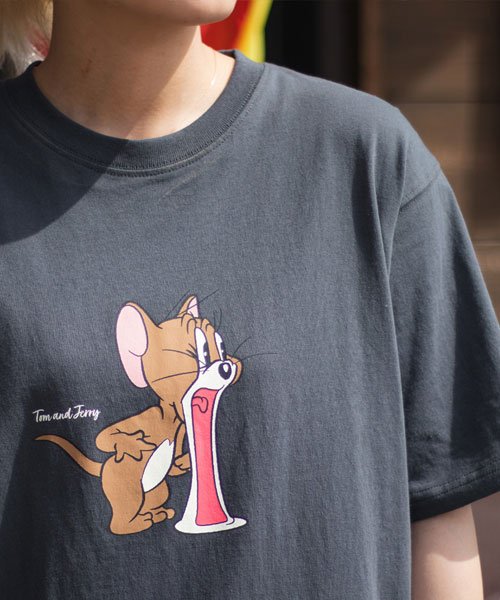 MARUKAWA(マルカワ)/Tom&Jerry/トムとジェリー ワンポイント 刺繍 半袖Tシャツ キャラクター Tシャツ メンズ レディース /img13