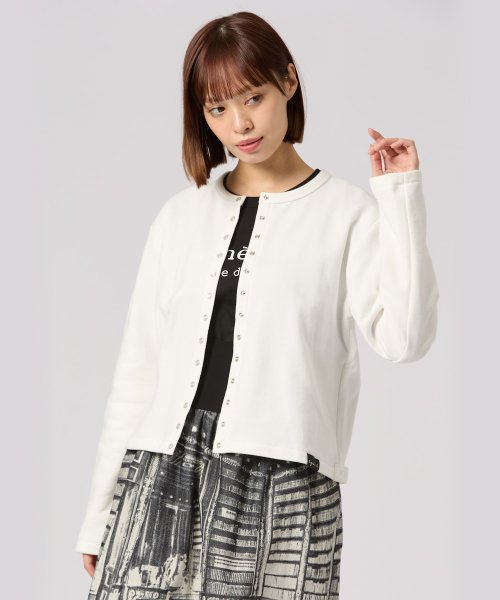WEB限定 SDF0 CARDIGAN ロゴカーディガンプレッション WEB限定