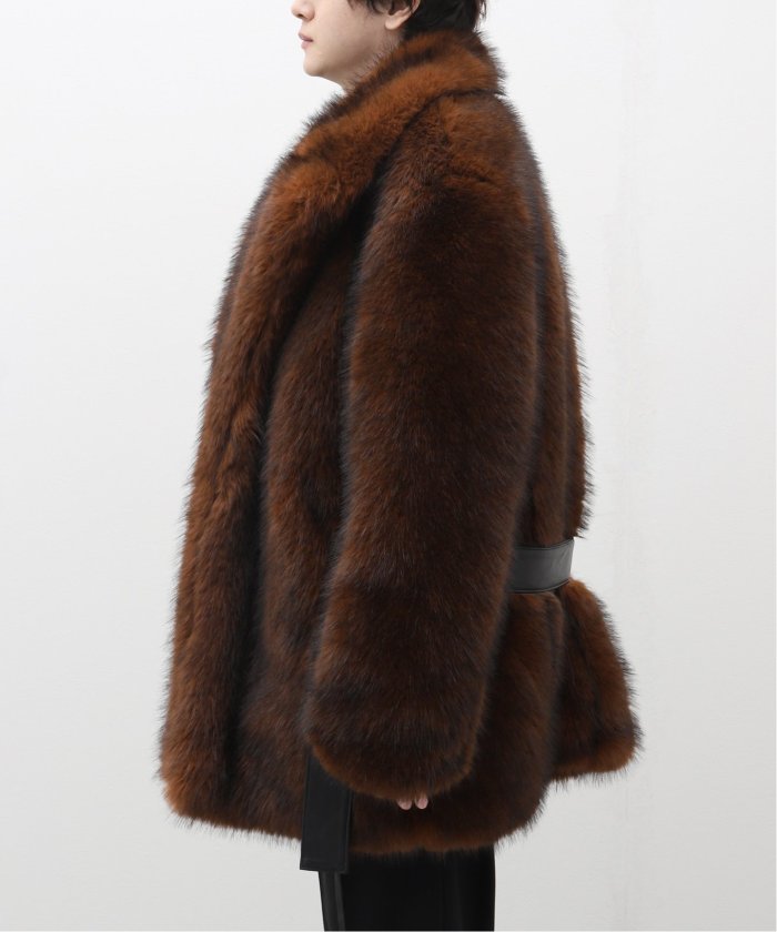 ERNEST W. BAKER / アーネストダブルベイカー】FAUX－FUR COAT